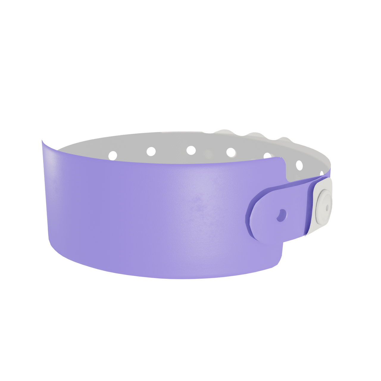 A Soft Comfort Wide Face Snapped Solid Blue wristband