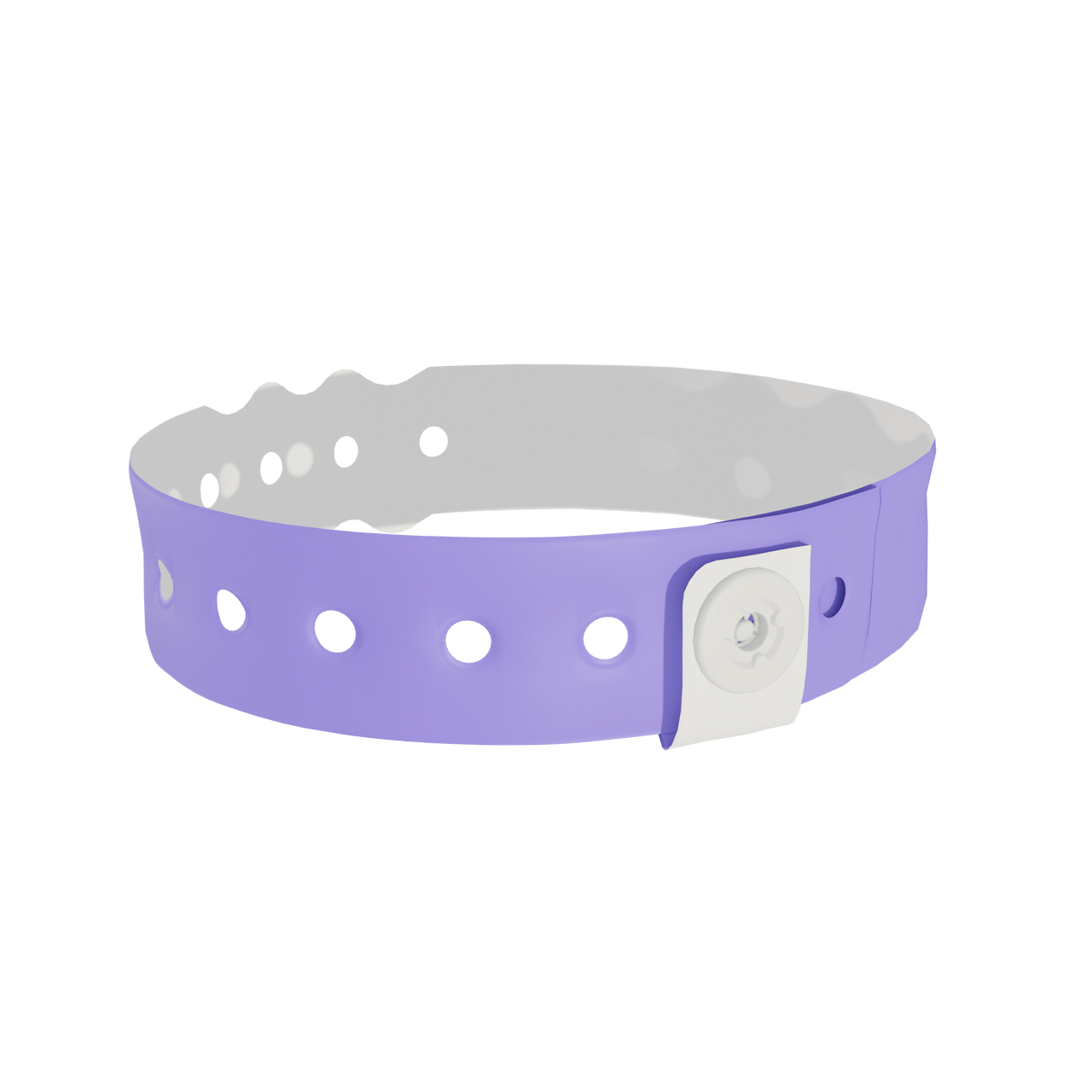 A Soft Comfort L-Shape Snapped Solid Blue wristband