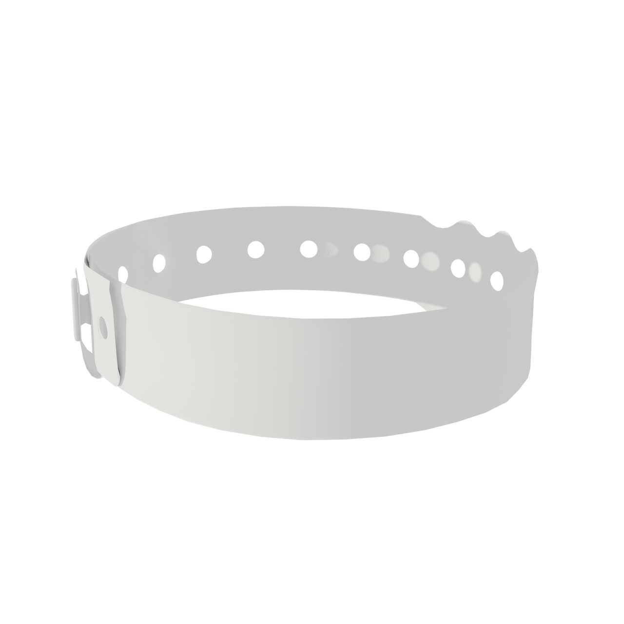 A Soft Comfort L-Shape Snapped Solid Pantone Green wristband