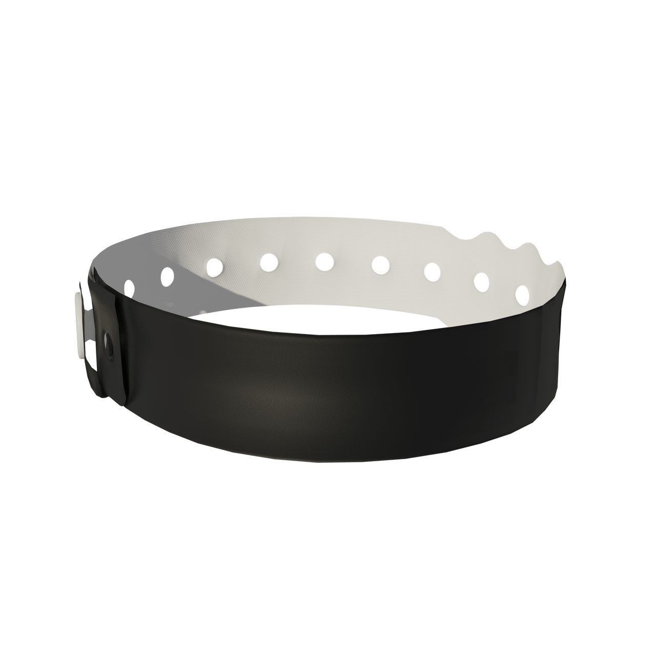 Vinyl 3/4" x 10" L-Shape Snapped Solid wristbands