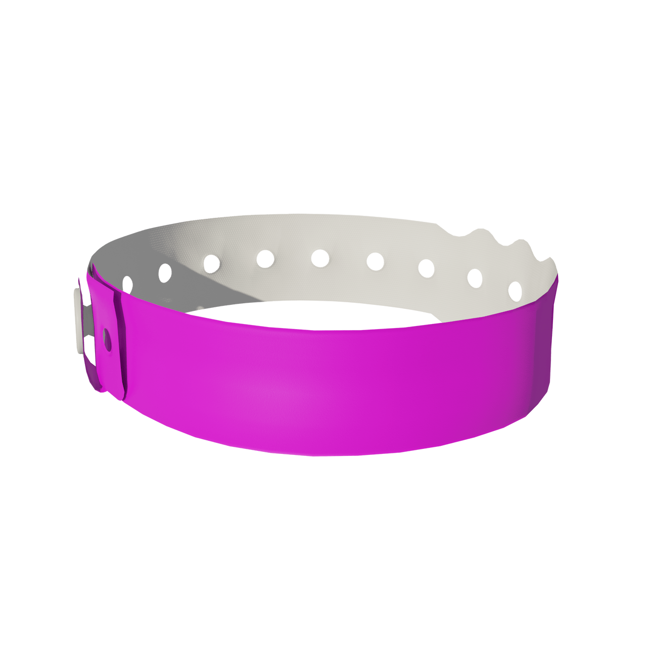 Vinyl 3/4" x 10" L-Shape Snapped Solid wristbands