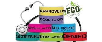 Eco Galaxy Adhesive Medical Wristbands 3/4 Inch - Wristband Giant Group USA