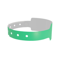 Thumbnail for A Soft Comfort Wide Face Snapped Solid Aqua wristband