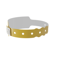 Thumbnail for A Soft Comfort Wide Face Snapped Solid White wristband