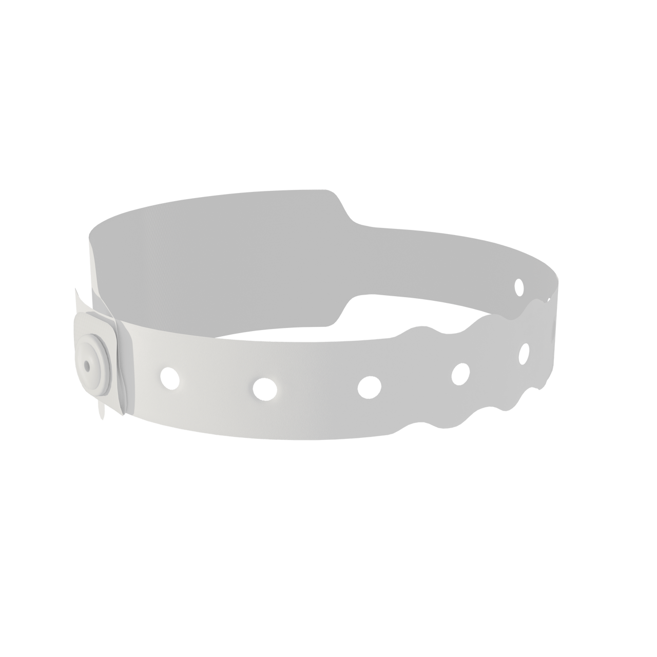 A Soft Comfort Wide Face Snapped Solid Pantone Green wristband