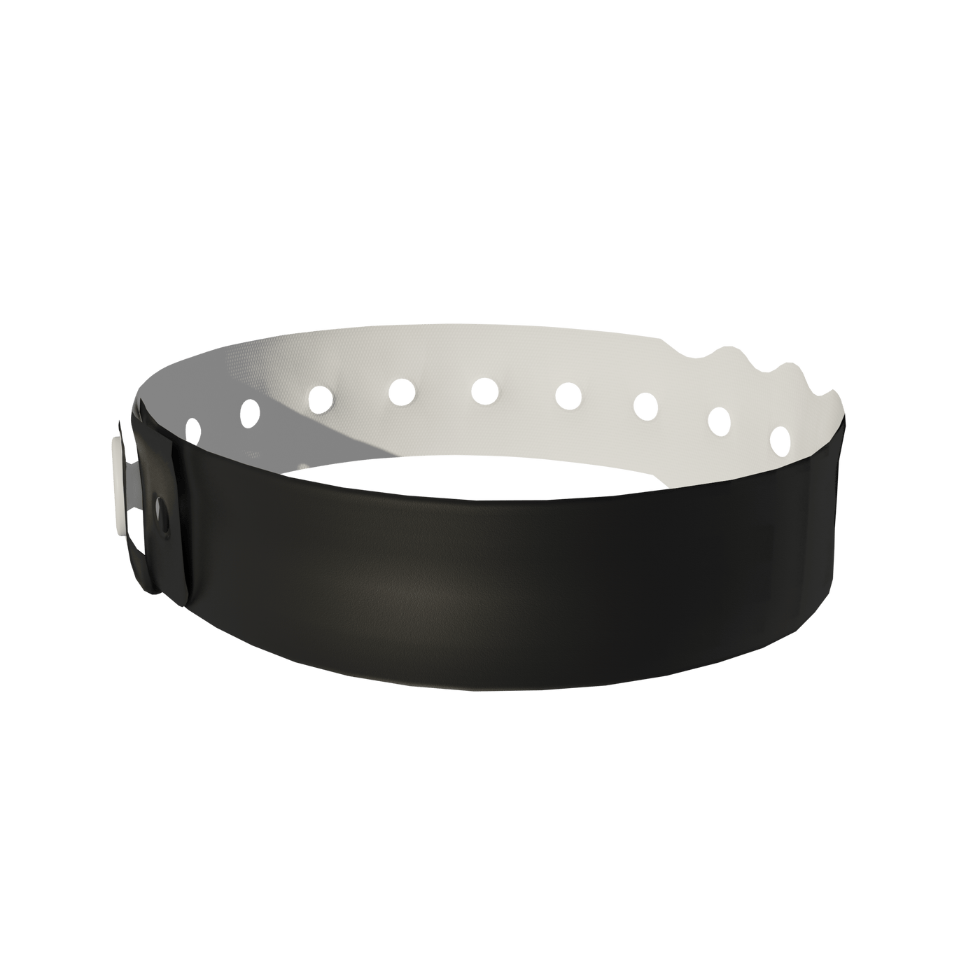 Vinyl 3/4" x 10" L-Shape Snapped Solid wristbands