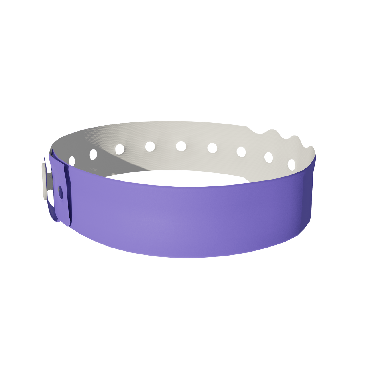 A Vinyl 3/4" x 10" L-Shape Snapped Solid Green wristband