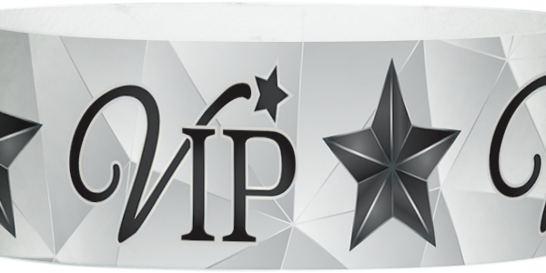Tyvek VIP Star Pattern Wristbands