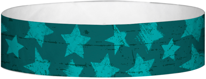Tyvek Grunge Star Pattern Wristbands