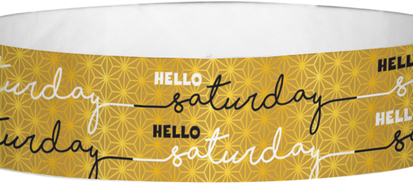 Tyvek Hello Saturday Pattern Wristbands