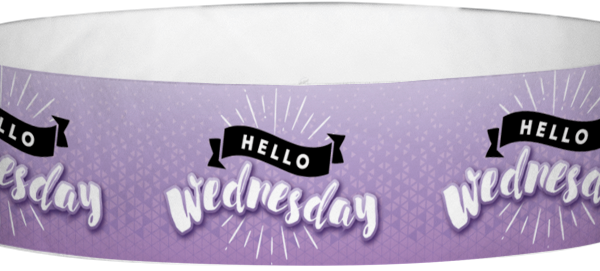 Tyvek Hello Wednesday Pattern Wristbands
