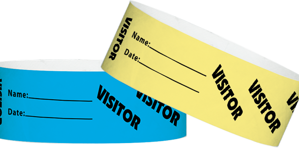 Tyvek Visitor Pattern Wristbands