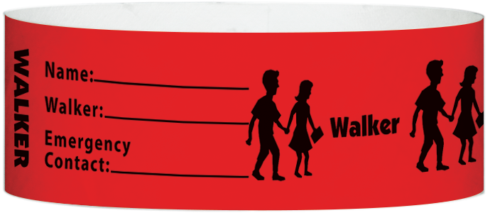 Tyvek Walker Pattern Wristbands