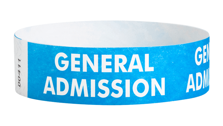 Tyvek General Admission Pattern Wristbands