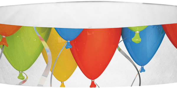 Tyvek Balloons Pattern Wristbands