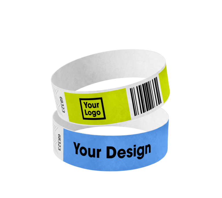 Customized Tyvek 1 Inch Wristbands