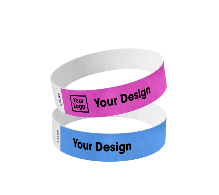 Customized Tyvek 3/4 Inch Wristbands